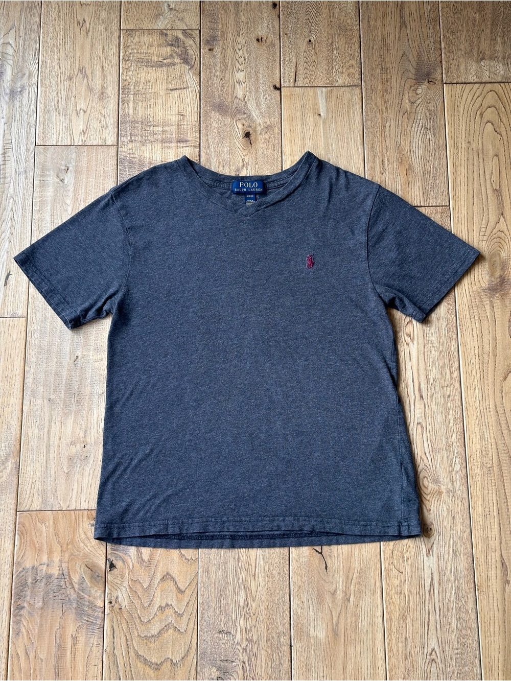 Polo Ralph Lauren Cotton Jersey V-Neck Tee size Medium 10-12